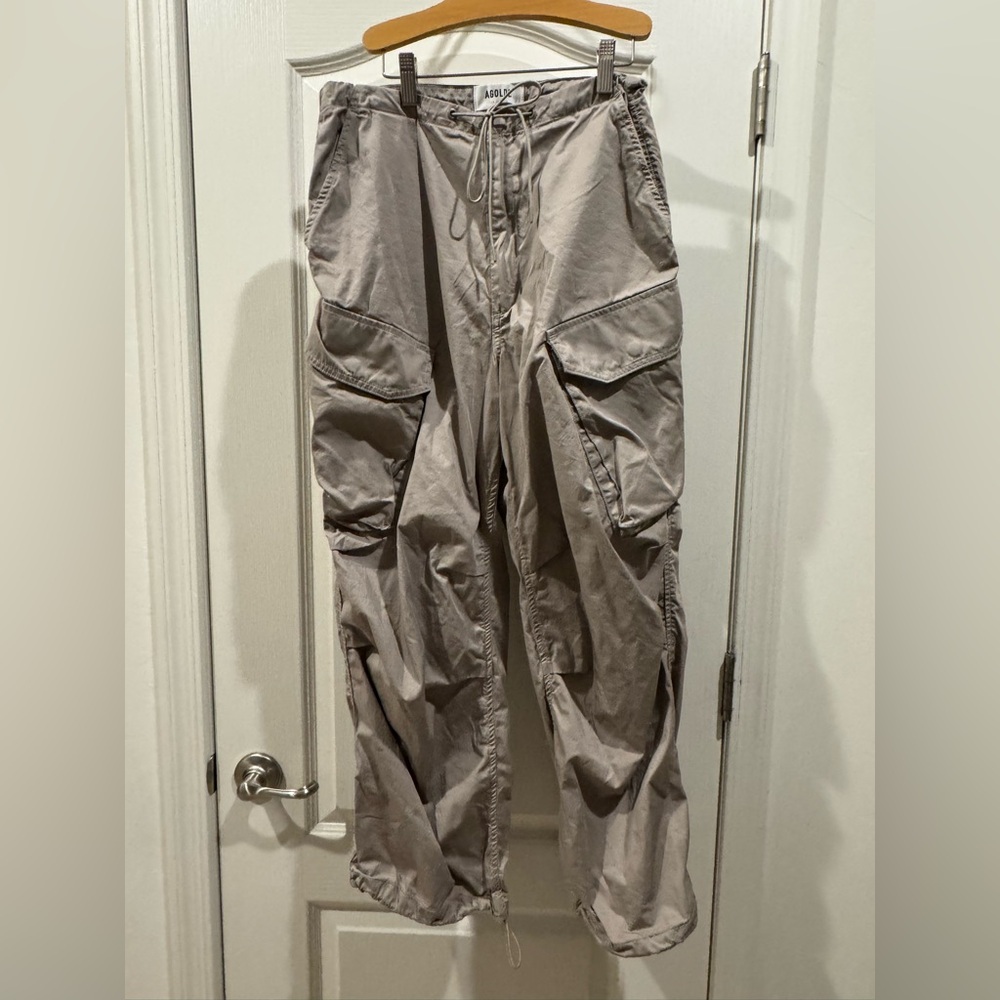 Agolde Gray Cargo Joggers